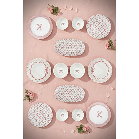 Bambum Moderna 14 Parça Kahvaltı Takımı Ribbon