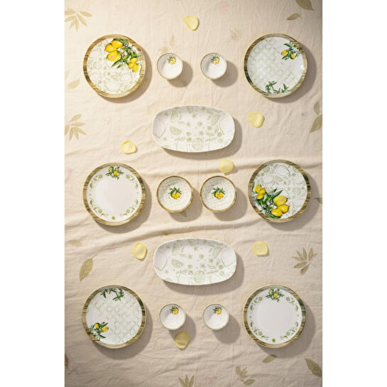Bambum Moderna 14 Parça Kahvaltı Takımı Limon
