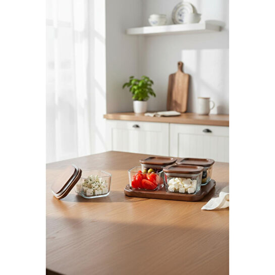 Bambum Nero Enzo 9 Parça Cam Kahvaltılık