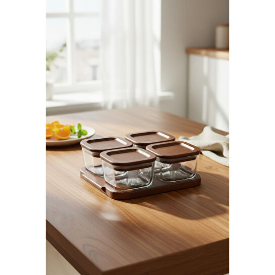 Bambum Nero Enzo 9 Parça Cam Kahvaltılık