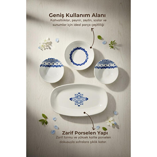 Bambum Moderna 14 Parça Kahvaltı Takımı Maku