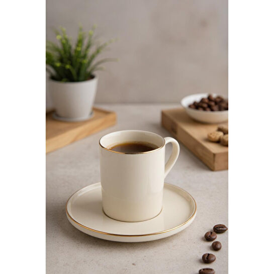 Bambum Dante 6 Kişilik Kahve Fincan Takımı Altın