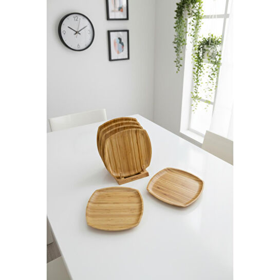 Bambum Penne 6'lı Servis Seti Kare 25 Cm