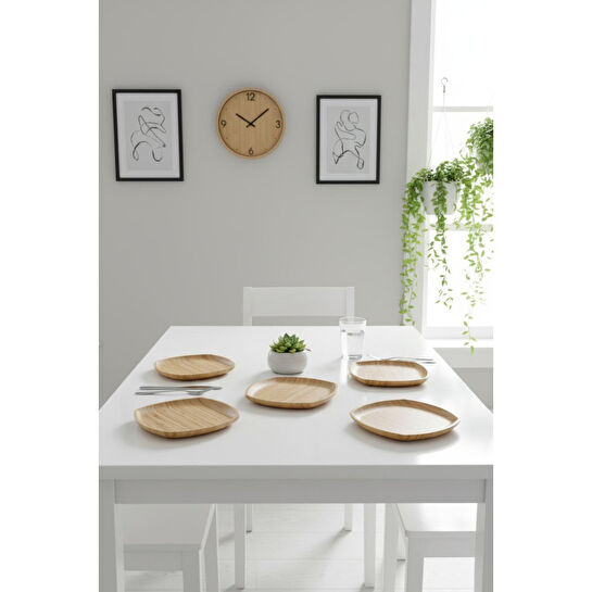 Bambum Penne 6'lı Servis Seti Kare 25 Cm