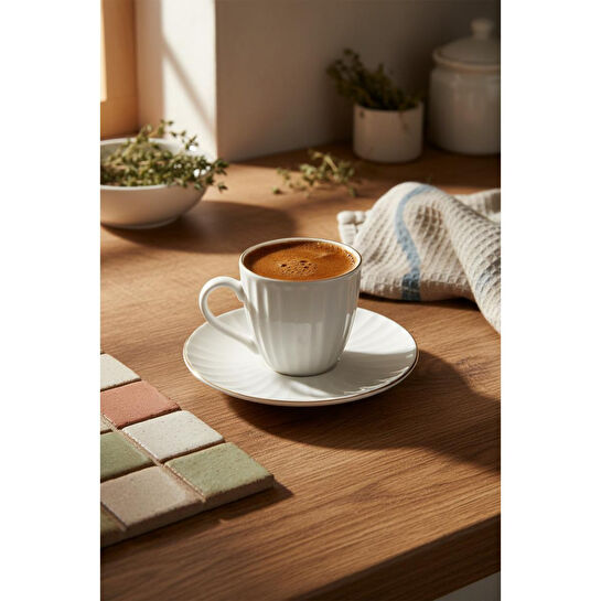 Bambum Karizma 6 Kişilik Kahve Fincan Takımı Gold