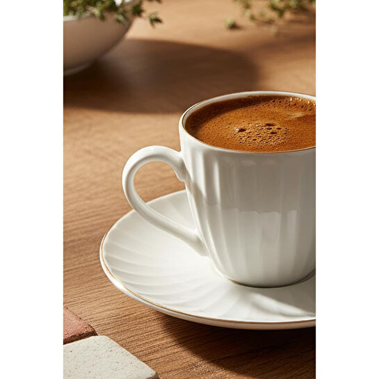 Bambum Karizma 6 Kişilik Kahve Fincan Takımı Gold