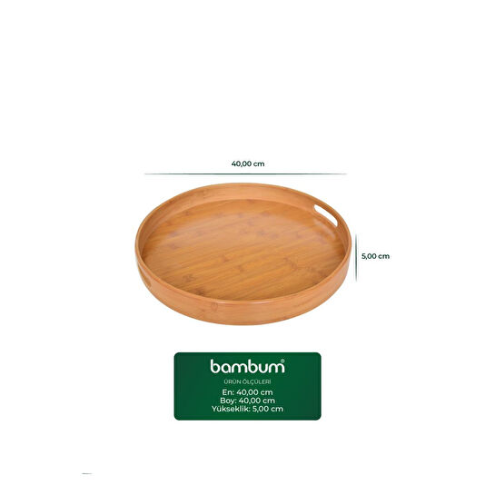 Bambum Carne - Yuvarlak Tepsi 40 Cm