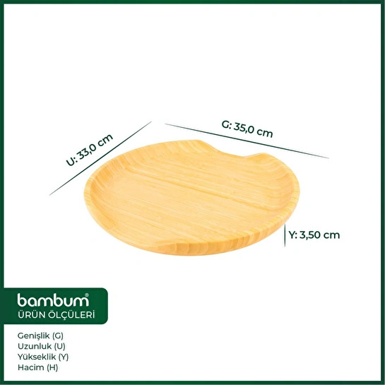 Bambum Loki Daire Tepsi