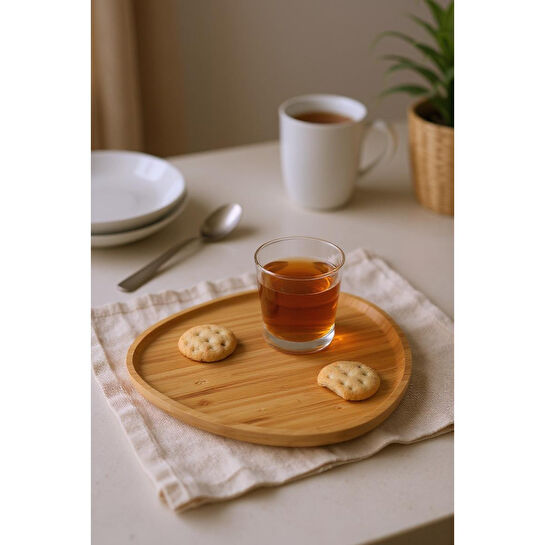 Bambum Macchiato Üçgen Tepsi Büyük