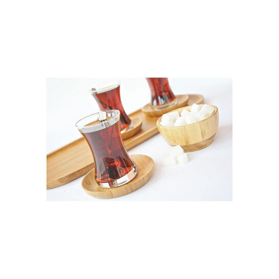 Bambum Silva Yuvarlak 6 Lı Çay Tabağı