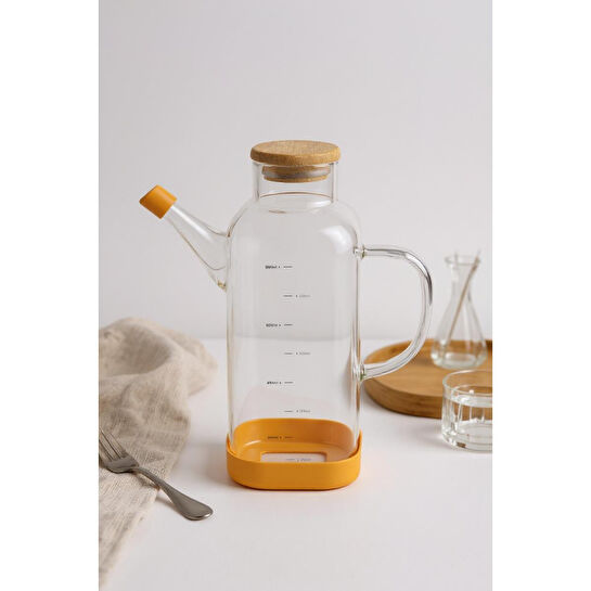 Bambum Petto Bambu Kapaklı Yağdanlık 800ml