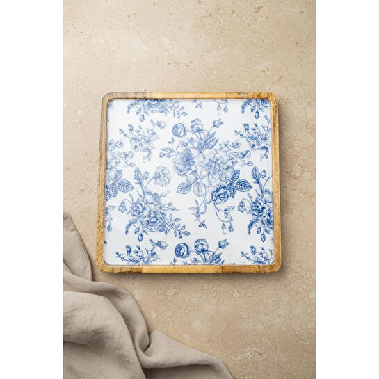 Bambum Gura Kare Tepsi Gül Büyük