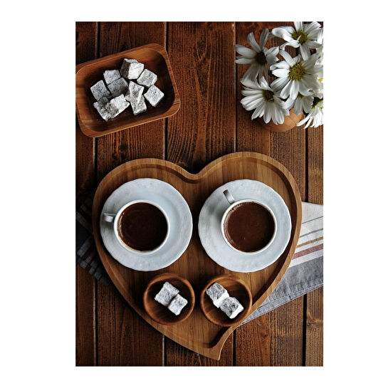 Bambum Amor Kalp Tepsi Büyük