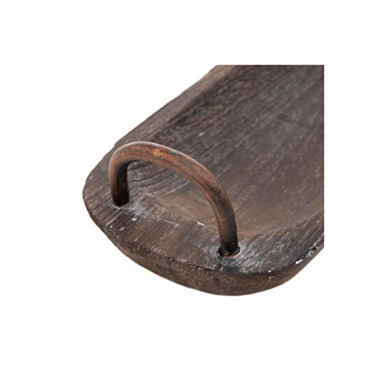 Bambum Bavola - Kulplu Tepsi Oval Küçük