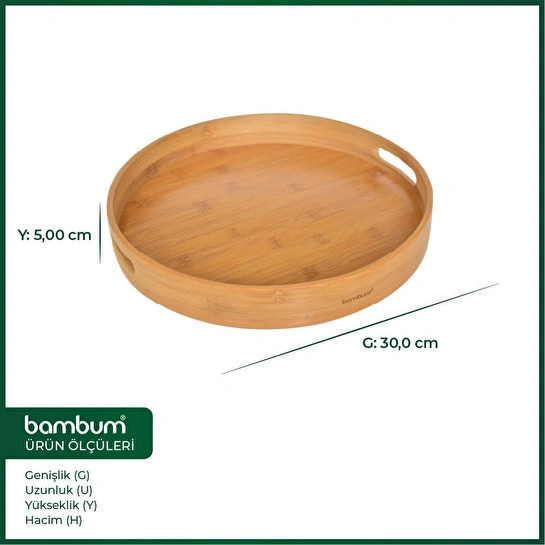 Bambum Carne Yuvarlak Tepsi 30 Cm