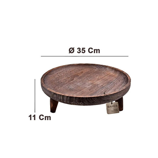 Bambum Alina - Ayaklı Sunum Tepsisi Büyük