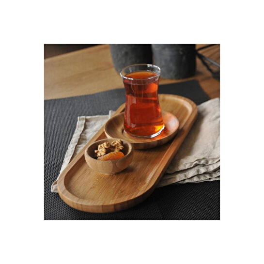 Bambum Latte Dikdörtgen Tepsi Küçük