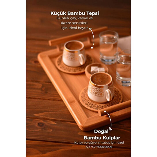 Bambum Majestic - Dikdörtgen Küçük Tepsi