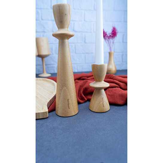 Bambum Lotus İkili Mum Seti