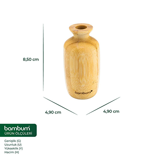Bambum Tanger Bambu Vazo 8,5*4,9cm