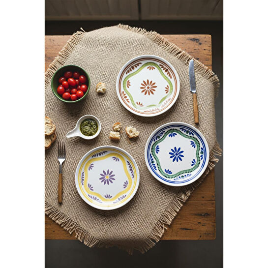 Bambum Moderna 6'lı Pasta Tabağı Leo