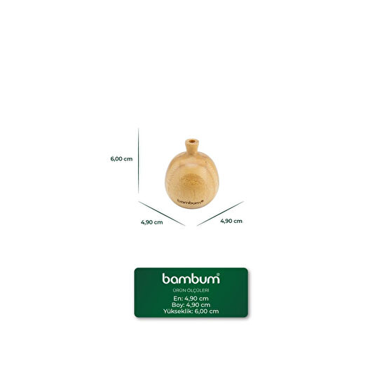 Bambum Fermo Bambu Vazo 6*4,9cm