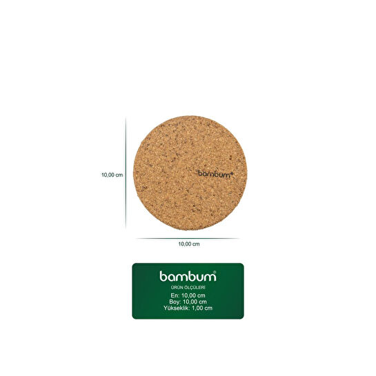 Bambum Kirmit Mantar Bardak Altlığı B0039