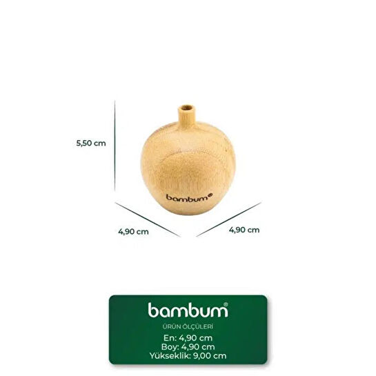 Bambum Forli Bambu Vazo 5,5*4,9cm