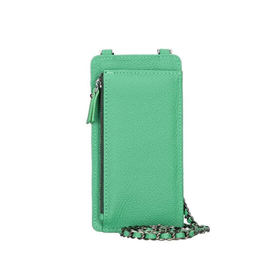 Bloominbag City Muse Deri Celadon Mist Çapraz Askılı Telefon Cüzdan