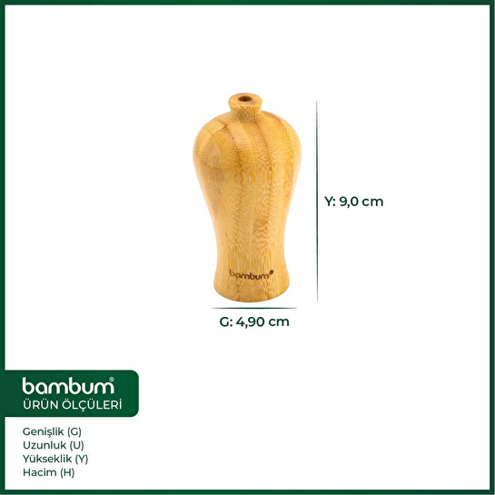 Bambum Guro Bambu Vazo 9*4,9cm