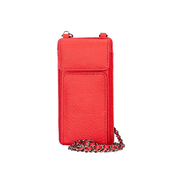 Bloominbag City Muse Deri Crimson Rouge Çapraz Askılı Telefon Cüzdan
