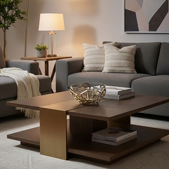 Cornella Pillar Antik Gold Gri Ombreli Cam Meyvelik Çap:25 Cm X Boy:14 Cm