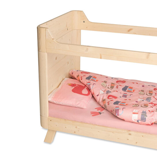 Itsy Bitsy Kids Kitty Of Queens Bebek Nevresim Seti, Pembe, 100x150cm