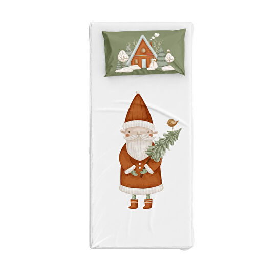 Itsy Bitsy Kids Snowy Pamuk Saten Çok Renkli Çocuk Çarşaf Seti 90x190cm