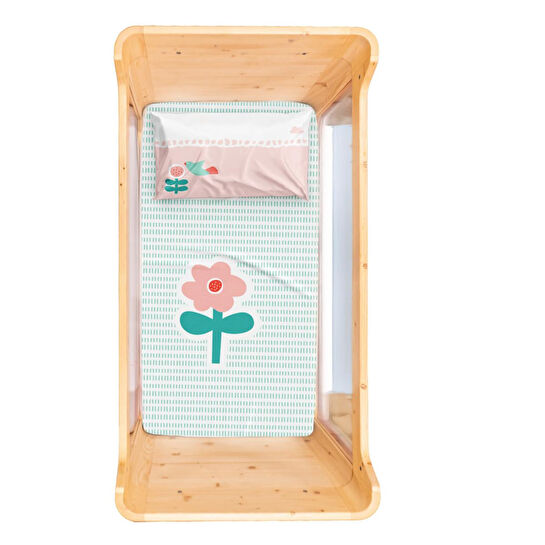 Itsy Bitsy Kids Amulet Bebek Çarşaf Seti, Pembe, 80x140 Cm