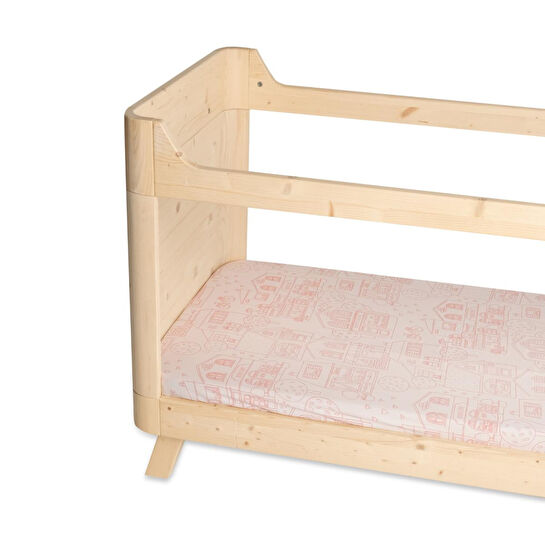 Itsy Bitsy Kids Neighbors Pamuk Saten Çok Renkli Bebek Çarşaf Seti 80x140cm