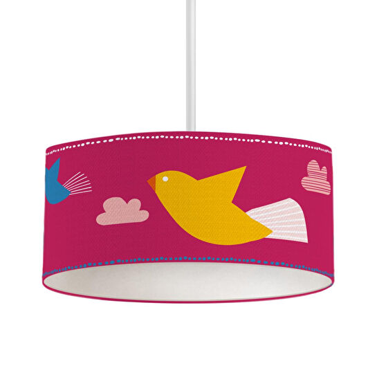 Itsy Bitsy Kids Amulet Tavan Aydınlatması, Fuşya, 40cm