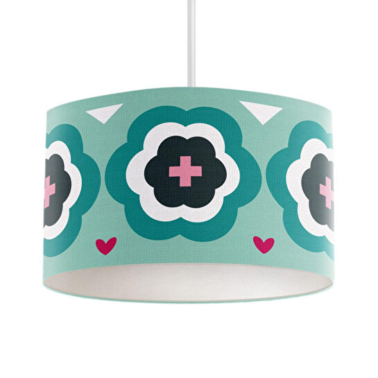 Itsy Bitsy Kids Sukha Tavan Aydınlatması, Mint Yeşili, 40cm