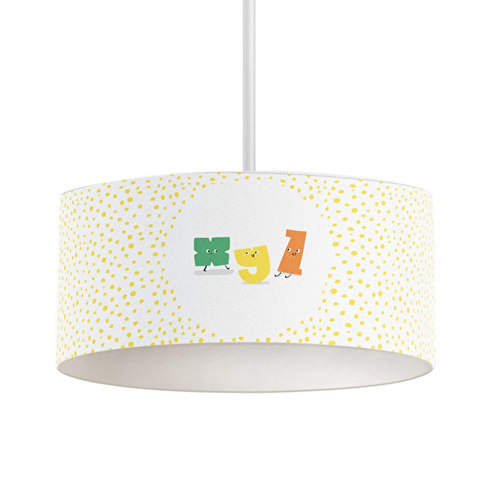 Itsy Bitsy Kids Alphabed Tavan Aydınlatması, Çok Renkli, 40cm