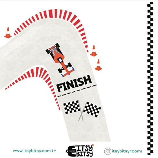 Itsy Bitsy Kids Ready Steady Go Tavan Aydınlatması, Çok Renkli, 40cm