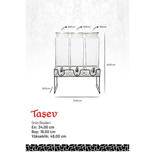 Bambum Bever 3'lü Sebil 3l