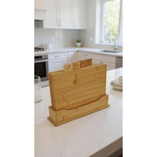 Bambum Tapenade 4 Parça Kesme Tahtası