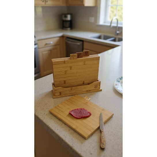 Bambum Tapenade 4 Parça Kesme Tahtası