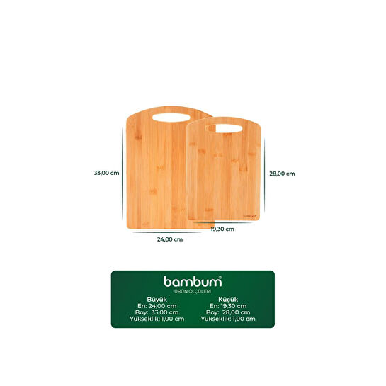 Bambum Bioni - Ikili Kesme Ve Sunum Tahtası