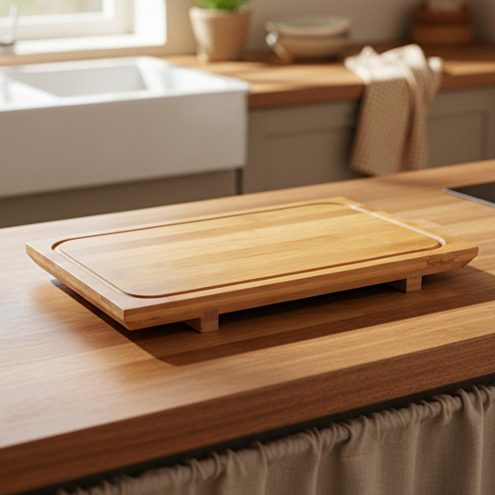 Bambum Riba - Servis Tahtası Büyük 33x19x3.2 Cm