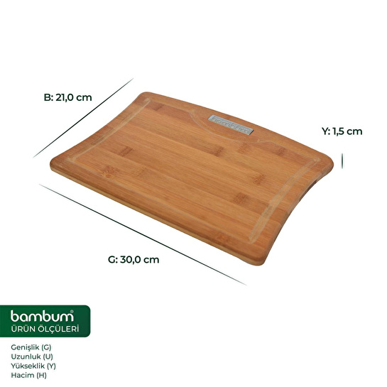 Bambum Vasko - Kesme - Steak Tahtası Küçük B2540