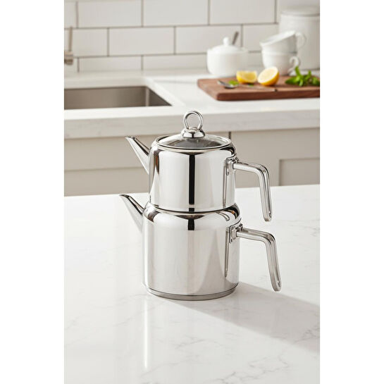 Bambum Çelik Çaydanlık Thales Mini