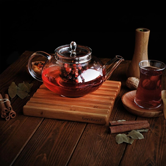 Bambum Taşev Mimosa 800 Ml Süzgeçli Demlik T1617
