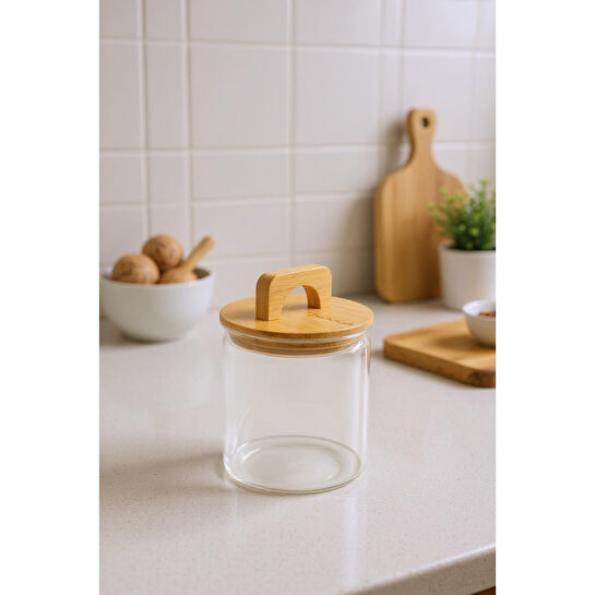 Bambum Ciri Bambu Kapaklı Baharatlık 12 Cm