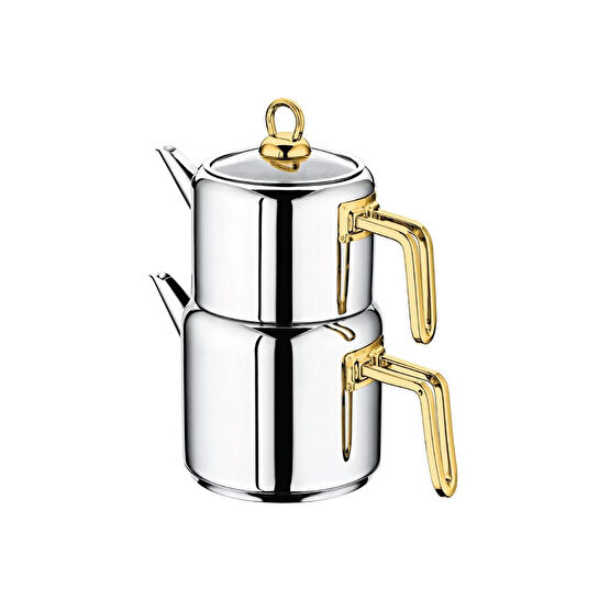 Bambum Thales Çelik Çaydanlık Takımı Gold